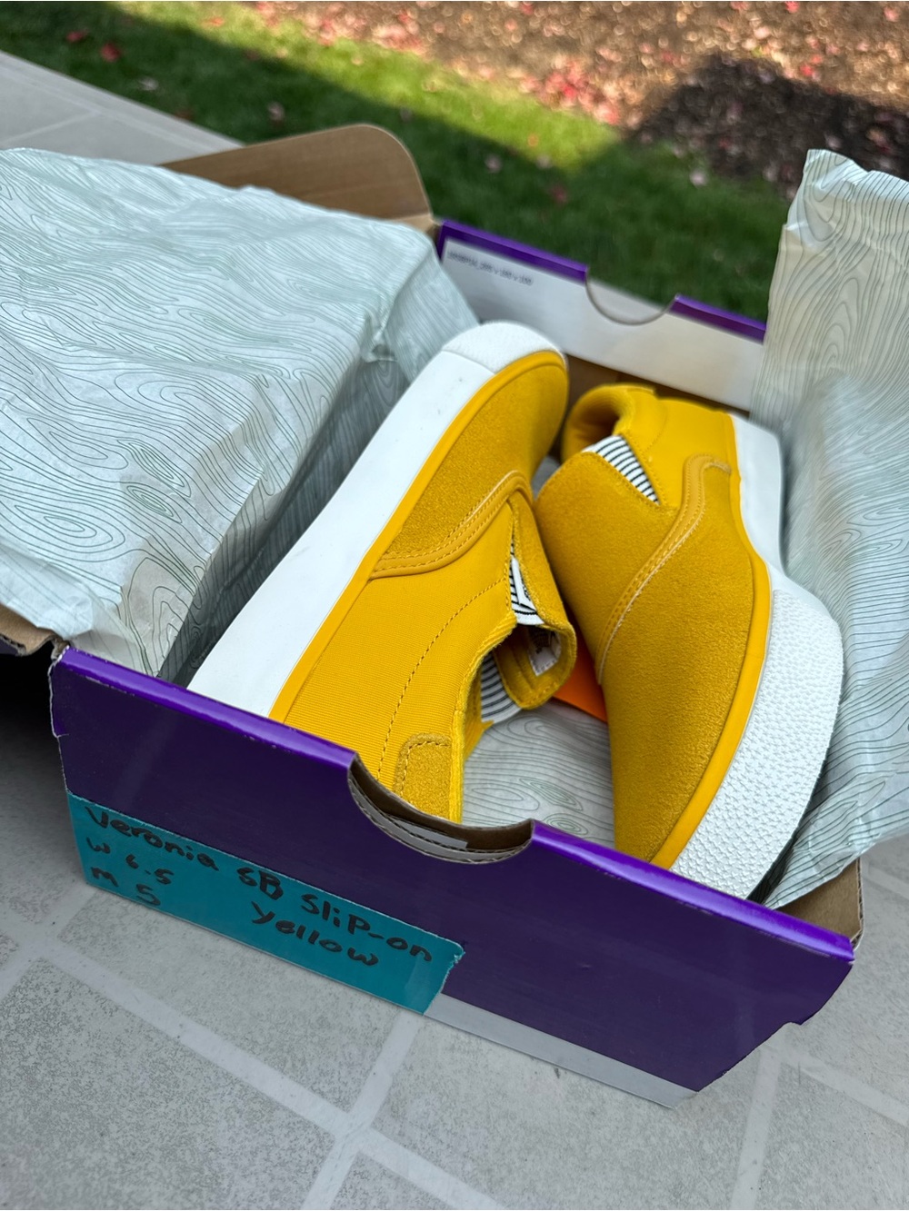 Vans Verona Slip-On – Yellow – Size 6.5 Women’s / 5 Men’s